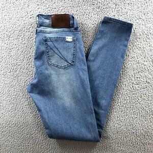 BARBELL Apparel Womens Size 24 Light Wash Low Rise Stretch Denim Skinny Jeans